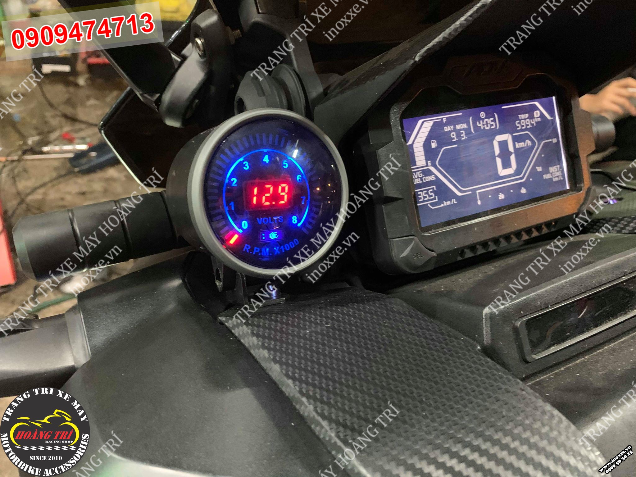 Đồng hồ đo tua ADV 150 tăng thêm tính năng cho xe máy
